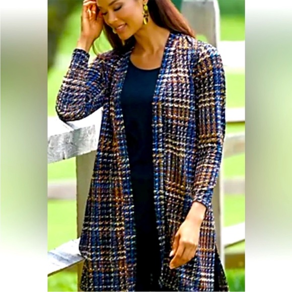 SUSAN GRAVER long knit cardigan - Picture 2 of 8